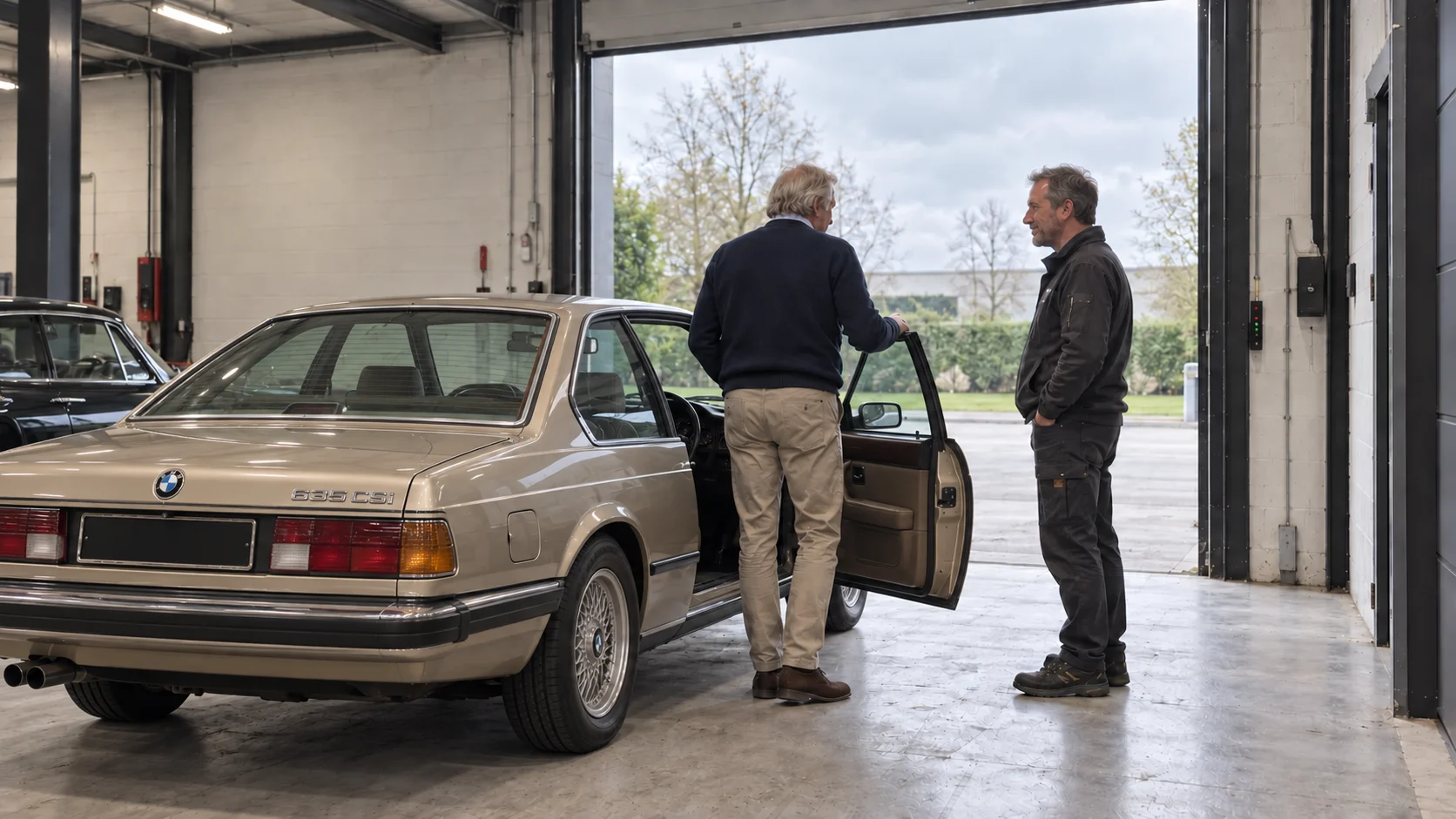 Prise en charge d’une voiture de collection avant son stockage